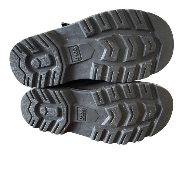 Polo Ralph Lauren Ranger Hi II Sweater Bear American Flag Buckle Boots Kid Sz 10 - Picture 7 of 8